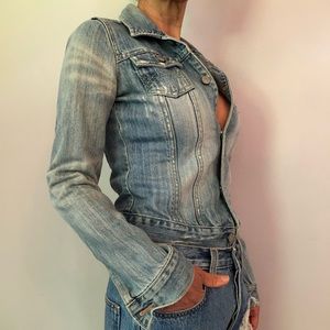 Washed denim jacket